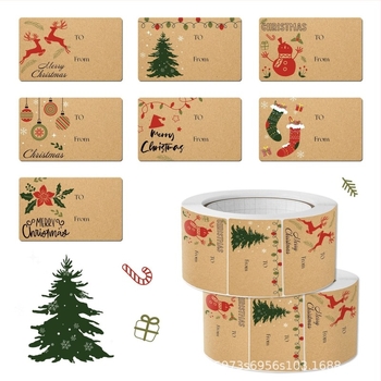 Adeziune decorativă de Crăciun – Hârtie acoperită, Cod produs AL829187235490, Categorie: Caricatură, Stil: Modern minimalist, Design: cerb cu tablă neagră din sticlă