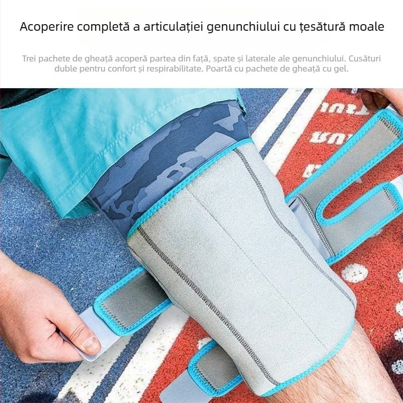 Genunchiere cu gel pentru genunchi, compresie caldă/rece, material: pânză/nylon/neopren, 690 g
