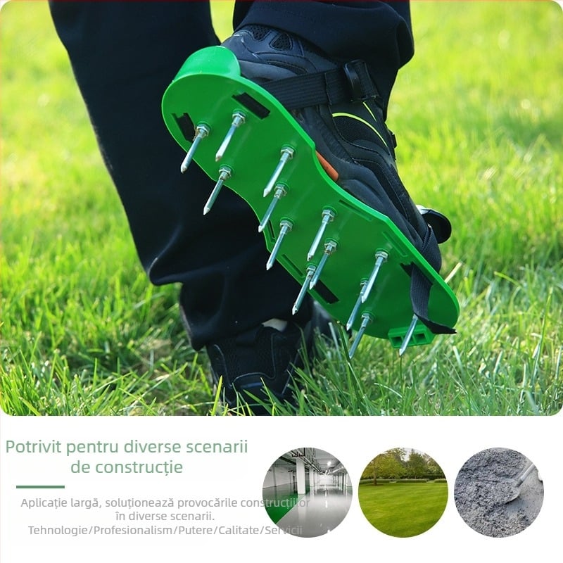 Pantofi cu cui pentru ciment self-leveling și construcții de podea epoxy – pentru grădină și gazon, brand Persian Zhijie, ambalaj 36×17×4