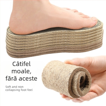 Talpă pentru încălțăminte de iarnă — fibră chimică, cald și rezistent la frig, talpă întreagă, potrivită pentru adidași, pantofi din piele, cizme, încălțăminte casual și de lucru