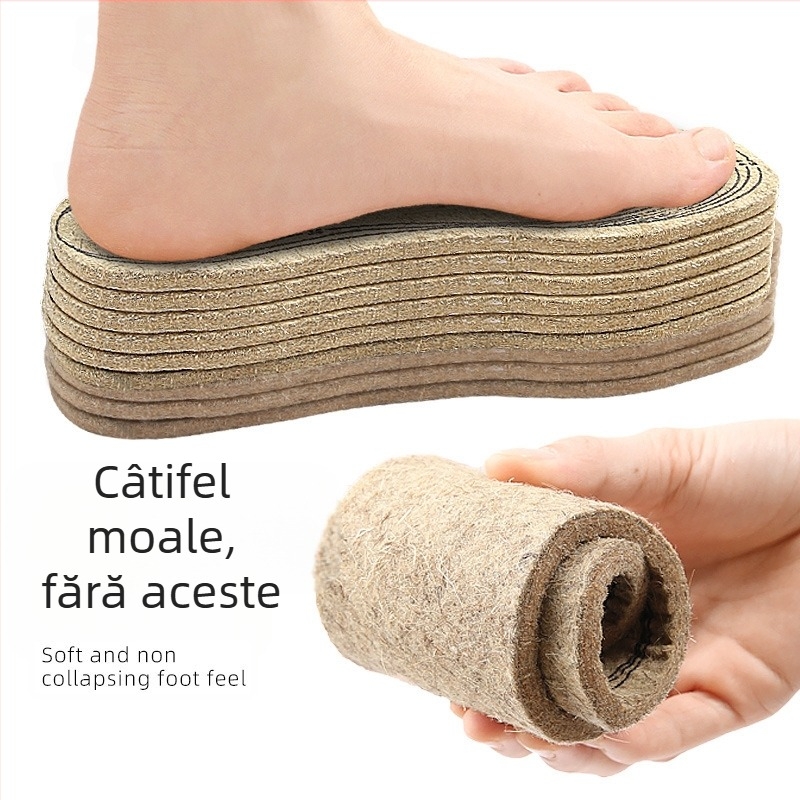 Talpă pentru încălțăminte de iarnă — fibră chimică, cald și rezistent la frig, talpă întreagă, potrivită pentru adidași, pantofi din piele, cizme, încălțăminte casual și de lucru