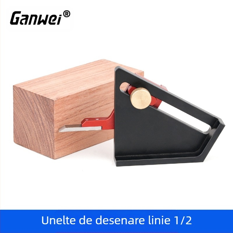 Ganwei Scriber pentru tâmplărie – riglă de marcaj (marking gauge), instrument pentru îmbinări din lemn, construcție din lemn masiv