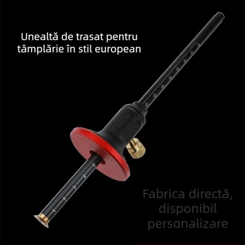 Ghid de marcare pentru tâmplărie cu paralel european, reglaj fin, lamă din cupru pur — instrument dual pentru marcare și măsurarea adâncimii