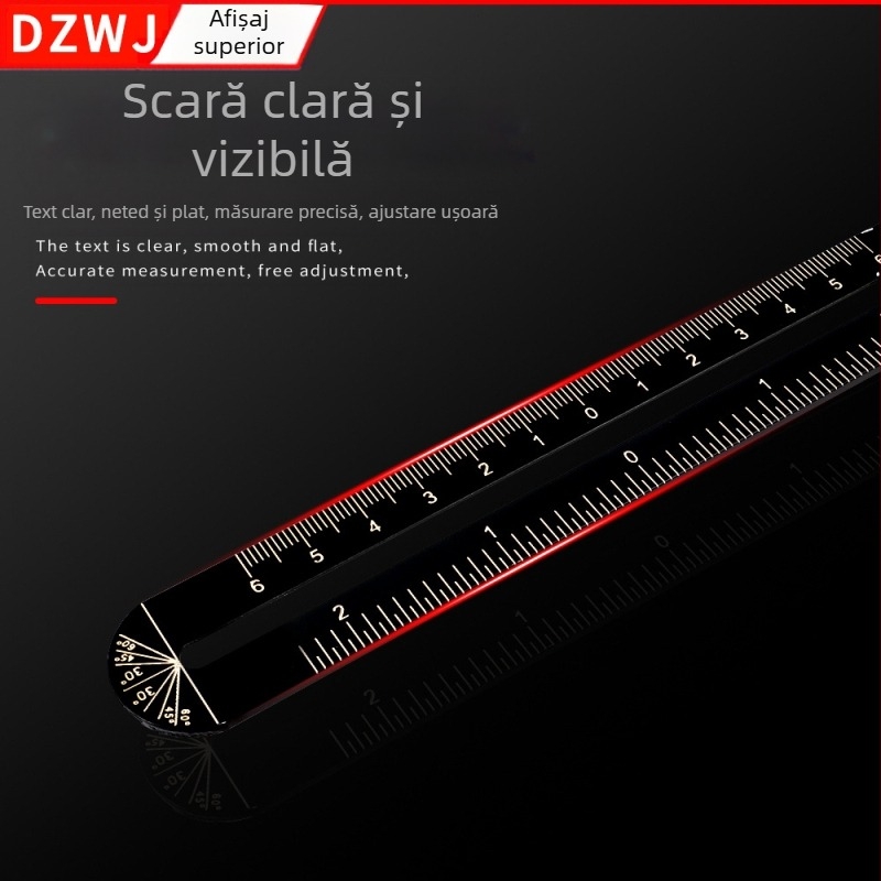 Contur gauge din oțel aliat cu blocare – riglă pliabilă pentru plăci ceramice și instrument de profilare pentru tâmplărie