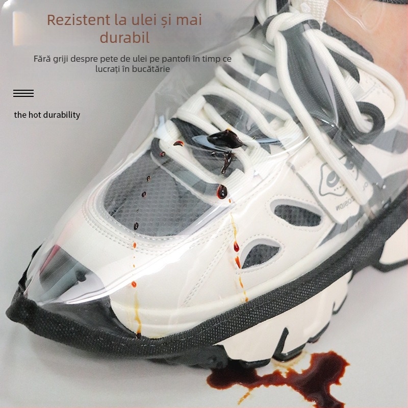 Capace pentru încălțăminte din PVC pentru saloane de coafură, model 35-45 code, impermeabile, pentru pantofi, cutie 500 buc.