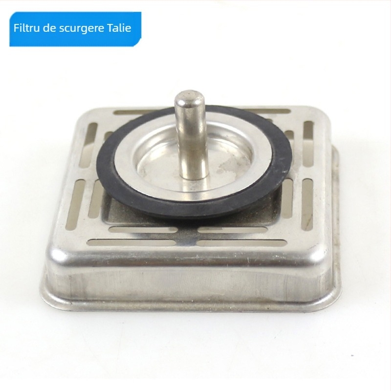 Talea filtru de chiuvetă cu etanșare pătrată la patru colțuri, oțel inox SUS304, model QS251C001, 61,9 g