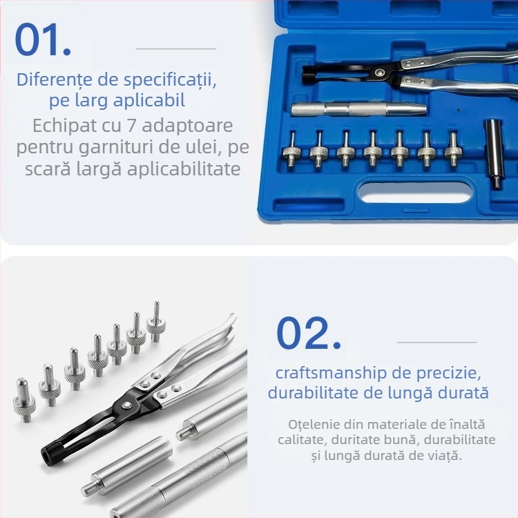 Set de 11 unelte pentru demontarea garniturii valvei, XC-TOOL, din oțel crom-vanadiu, pentru reparații auto și mecanice