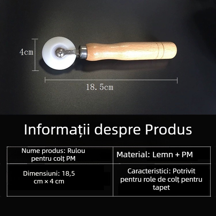 Rola de presiune pentru îmbinări PM, pentru tapet – rotundă, multifuncțională