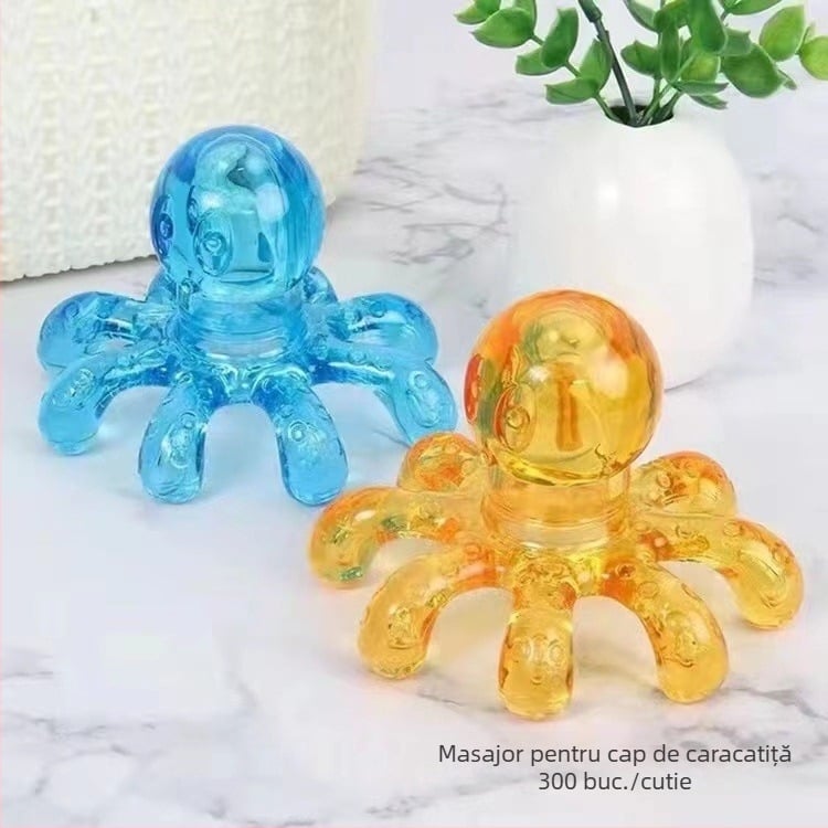 Masajor pentru cap în formă de caracatiță, Zhejiang Lianfa, acționare manuală, fără alimentare, cap de masaj rotund, lansat în 2023