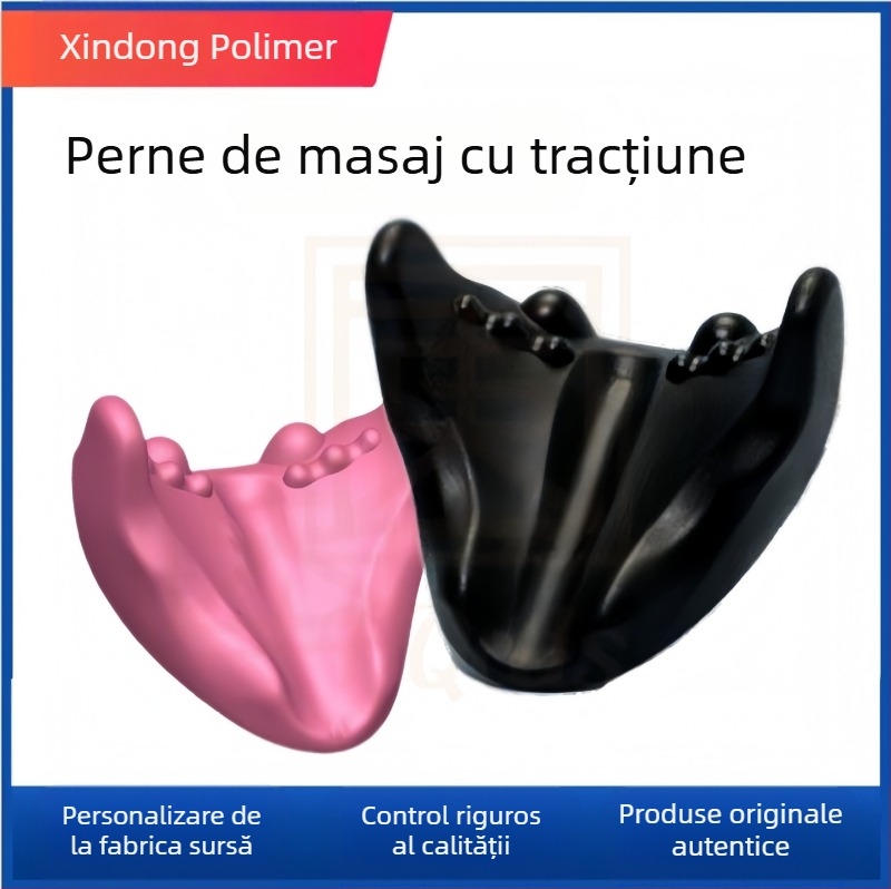 Pernă de masaj cervicală, în formă de U, multifuncțională, țesătură PU, pentru adulți