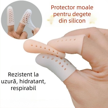 Protector din silicon pentru degetul mare rănit – anti-alunecare, respirabil, rezistent la uzură pentru muncă