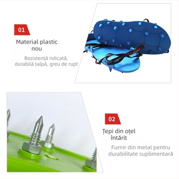 Pantofi cu țepi pentru vopsirea podelelor – încălțăminte antiderapantă pentru lucrări cu podele auto-nivelante și sprijin în defoamare