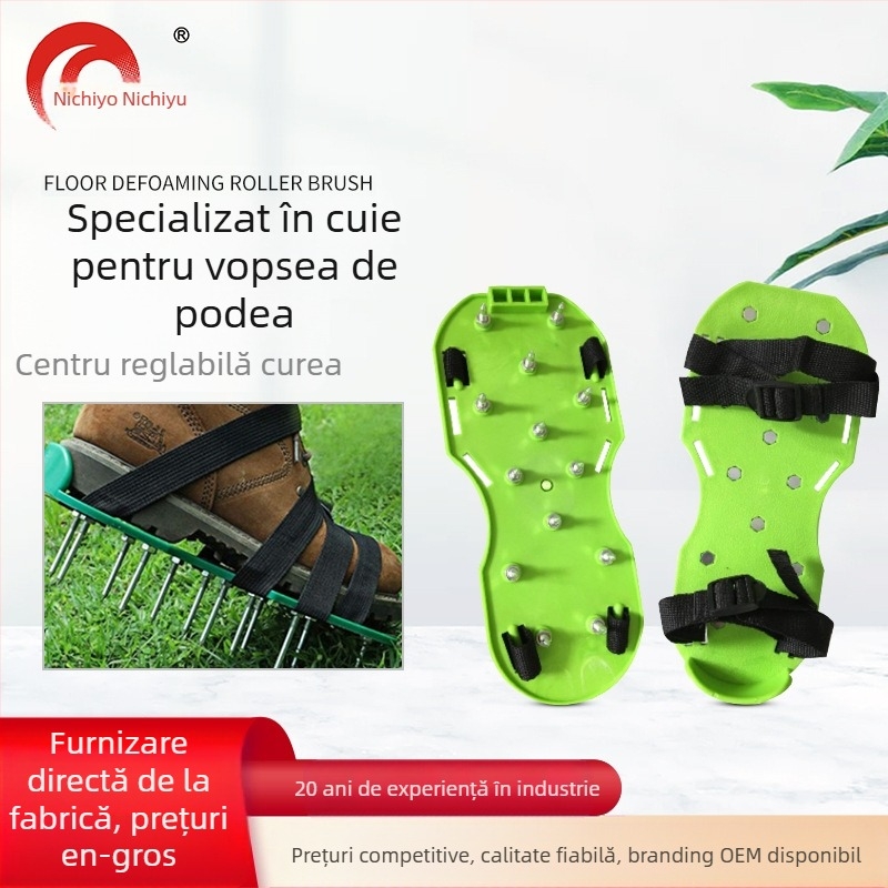Pantofi cu țepi pentru vopsirea podelelor – încălțăminte antiderapantă pentru lucrări cu podele auto-nivelante și sprijin în defoamare