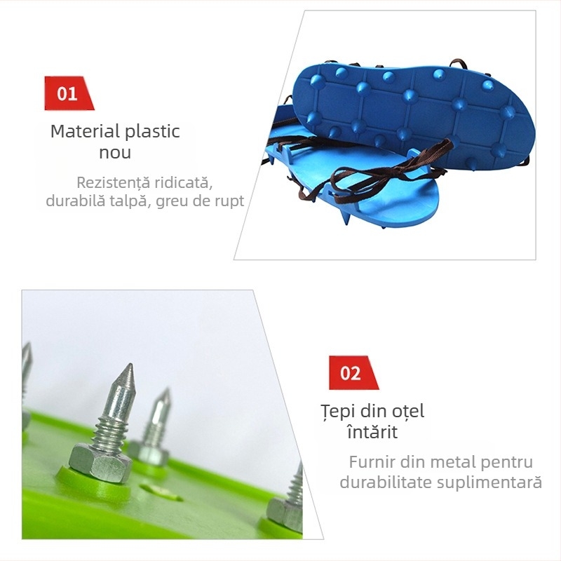 Pantofi cu țepi pentru vopsirea podelelor – încălțăminte antiderapantă pentru lucrări cu podele auto-nivelante și sprijin în defoamare