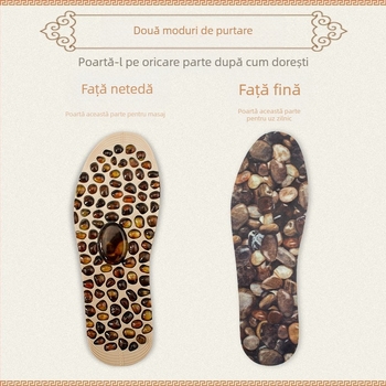 Talpă de masaj pentru încălțăminte, cu puncte de presiune, textură asemănătoare pietrei, talpă integrală din TPE, model 72-1, potrivită pentru adidași, pantofi din piele, botine și încălțăminte casual