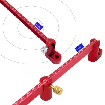 Compas din aliaj de aluminiu pentru desenarea cercurilor și arcurilor, ghidaj de marcare, cerc de 360°