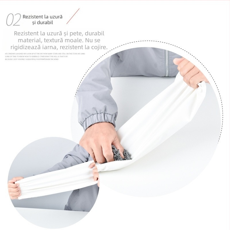 Manșete din PU pentru adulți, impermeabile la apă și ulei, îngroșate, fără exfoliere, pentru curățenie/uz casnic