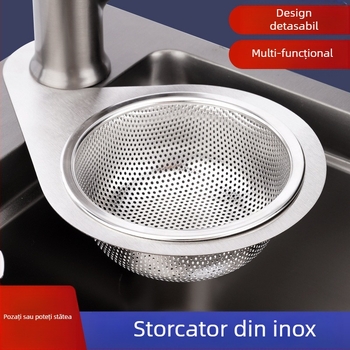 Filtru pentru chiuveta de bucătărie, în formă de lebădă, din plastic îngroșat, pentru separarea reziduurilor, spălarea legumelor, drenaj uscat și umed