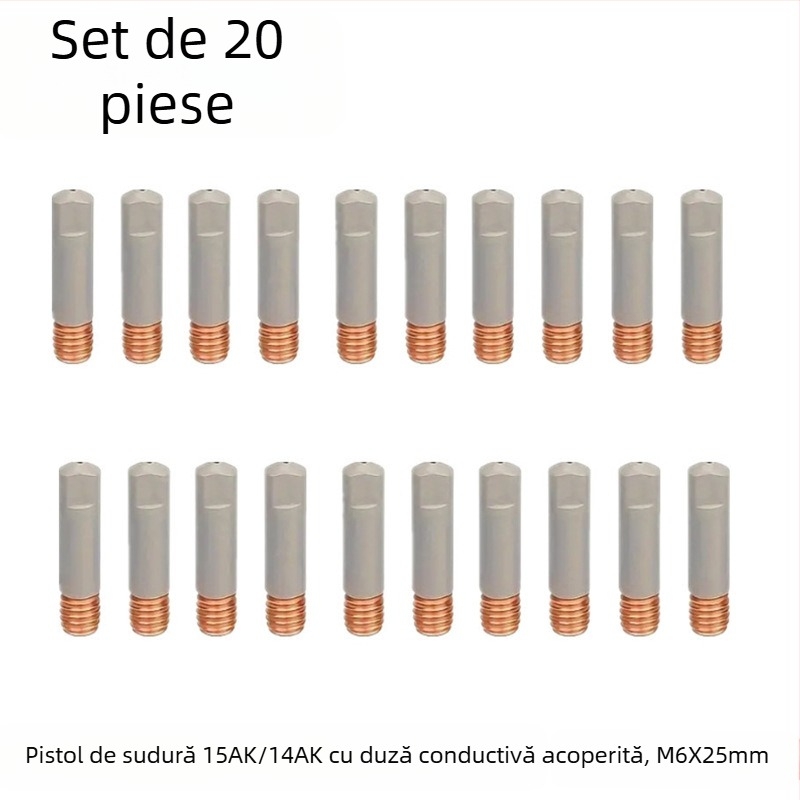 MB15AK Kit duze MIG – Set de 12 piese, acoperire anti-aderentă, compatibil cu pistolul de sudură cu protecție gaz