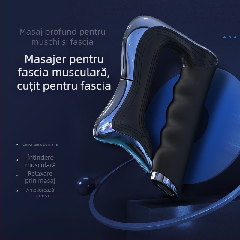 Masajer fascial reîncărcabil, cu control prin cablu și funcționare mecanică