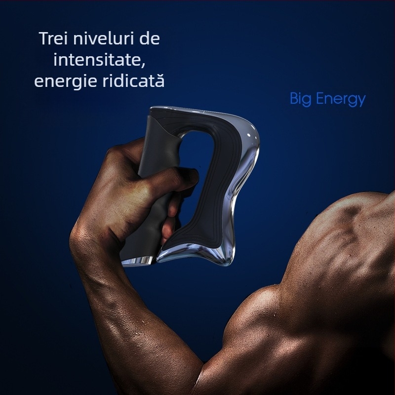 Masajer fascial reîncărcabil, cu control prin cablu și funcționare mecanică