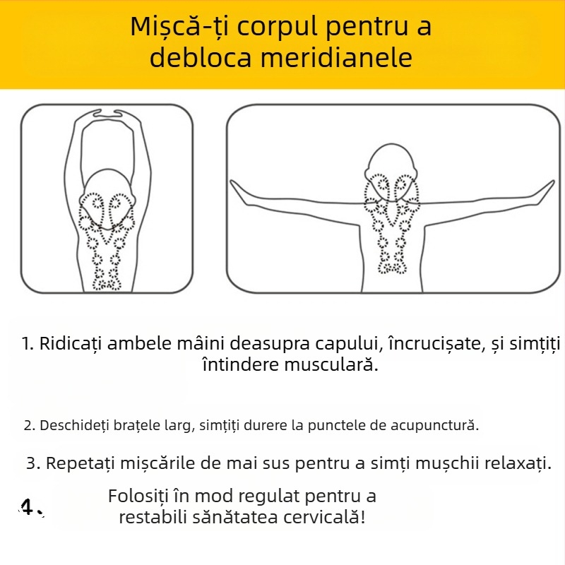 Pernă de masaj EVA pentru gât – accesorii de yoga pentru masaj sănătos