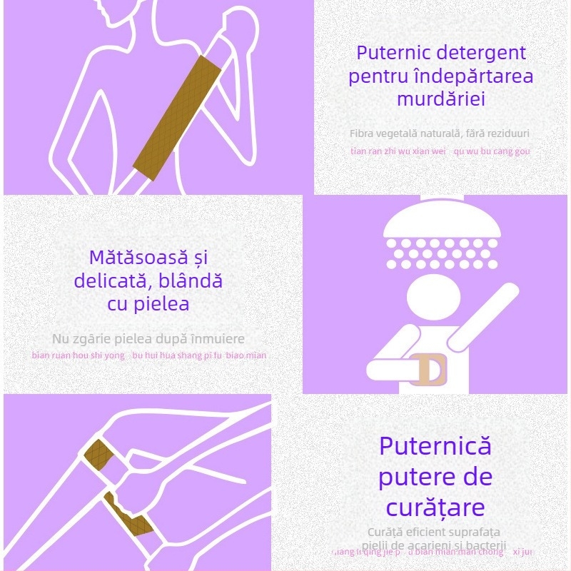 Perie de baie din luffa cu fibre vegetale verzi, pentru curățare a spatelui la adulți (Brand Guiermei; Material: Luffa; Categoria: Perie de baie; Utilizare: Frecare în timpul băii; Destinație: Adulți)