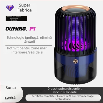 Ucigaș electric pentru țânțari, USB reîncărcabil, lampă UV, acoperire 41-60 m², baterie 1000-1600 mAh, autonomie 1-3 ore, carcasă ABS