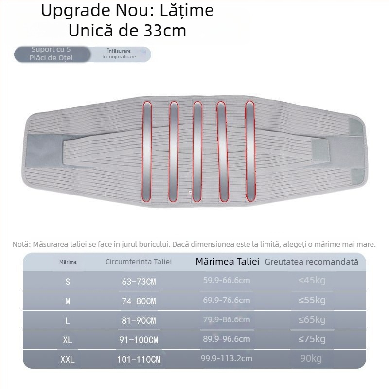 Protector de talie, țesătură respirabilă, utilizare universală, pentru alergare, fitness și masaj