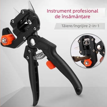 Instrument multifuncțional pentru altoire HJ-09 | oțel de unelte, finisaj electroforetic, mâner PVC, greutate 500 g