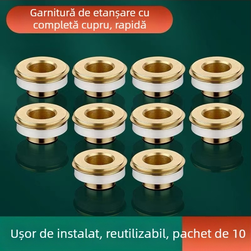 Supapă de duș cu protecție împotriva fluxului invers, supapă de control și supapă de închidere; cupru; garnitură de filtru