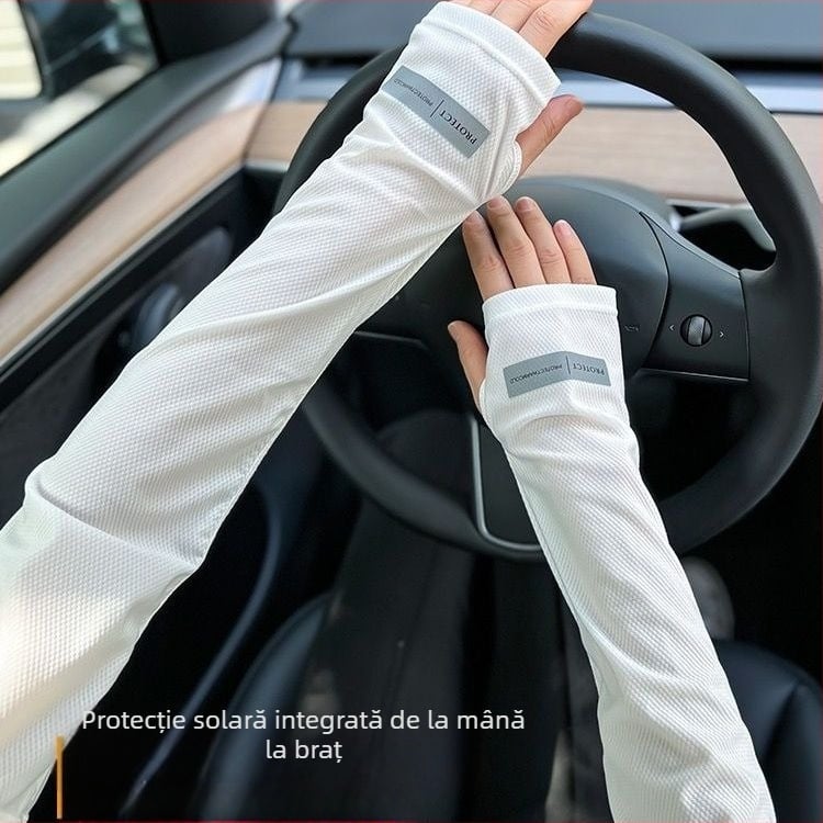 Manșete ciclism cu protecție solară și răcire, poliester minimalist, conținut 81–95%, primăvara 2024