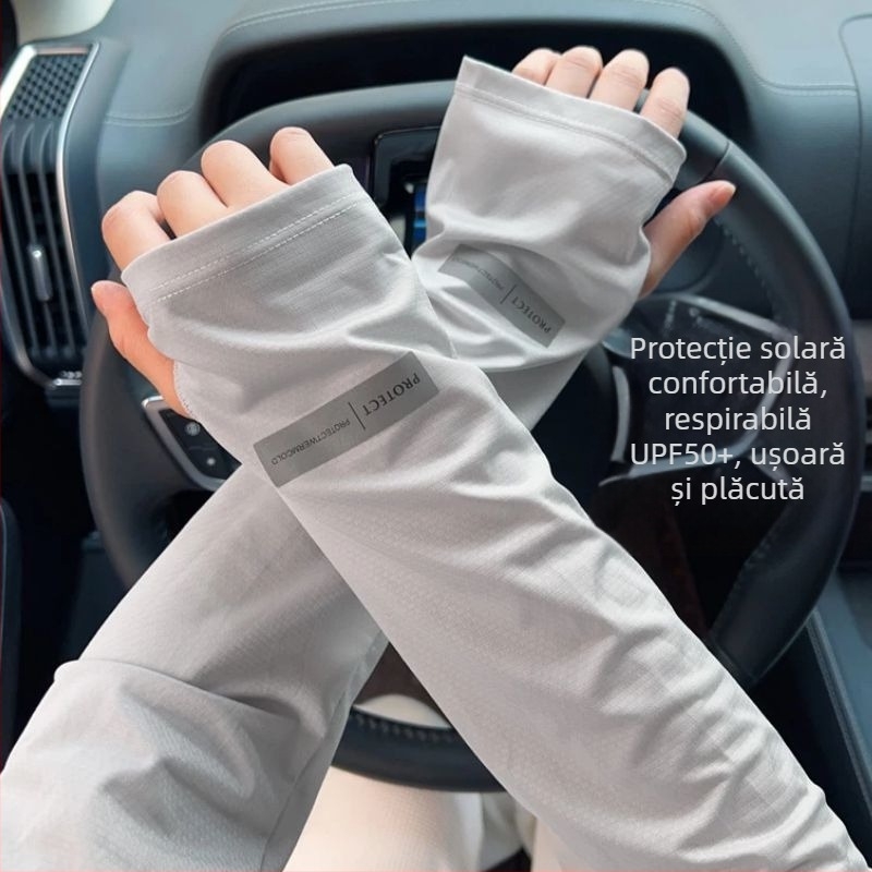 Manșete ciclism cu protecție solară și răcire, poliester minimalist, conținut 81–95%, primăvara 2024