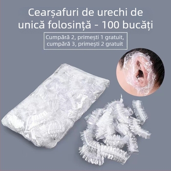 Protecții pentru urechi de unică folosință, impermeabile, pentru baie și vopsire păr