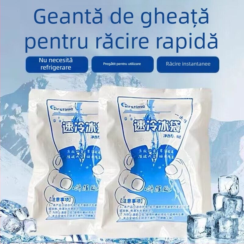 Pungă de gheață de unică folosință – PE, capacitate 100 g, răcire rapidă