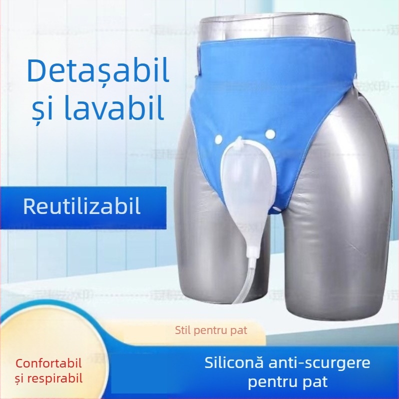 Shengbang colector de urină din silicon și pungă de urină pentru adulți cu incontinență — construcție din silicon/plastic, 60 bucăți pe pachet