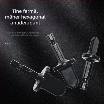 Set de expansiune a conductelor din cupru, cu burghiu manual și freză (reamer), dimensiuni imperiale, pentru frigidere și aer condiționat, oțel-carbon