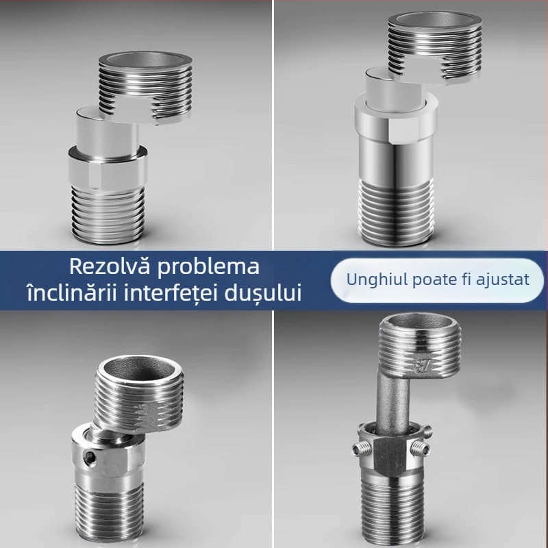 Robinet de duș cu picioare curbate reglabile, telescopice, unghi prelungit, corp din cupru