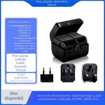 Adaptor de priză multifuncțional – certificat 3C, tensiune 50-440V, pentru călătorii în străinătate