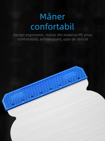 Cuțit de glet din oțel inoxidabil și racletă pentru retușuri de vopsea auto