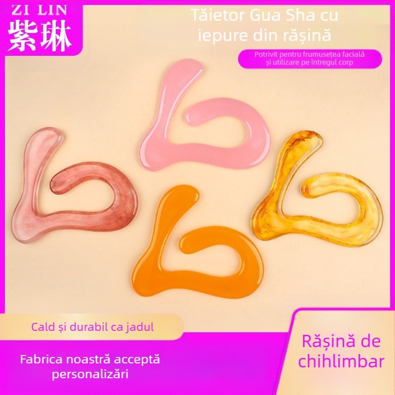 Tăbliță Gua Sha - rășină, 120 g; set 500 buc.; Brand personalizabil; Imprimare logo disponibil