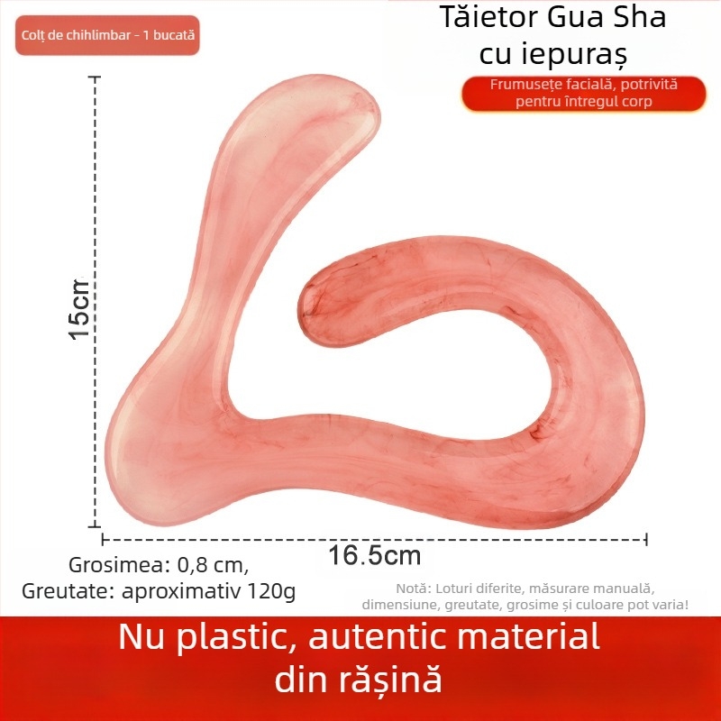 Tăbliță Gua Sha - rășină, 120 g; set 500 buc.; Brand personalizabil; Imprimare logo disponibil