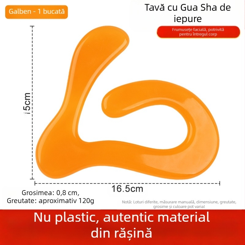 Tăbliță Gua Sha - rășină, 120 g; set 500 buc.; Brand personalizabil; Imprimare logo disponibil