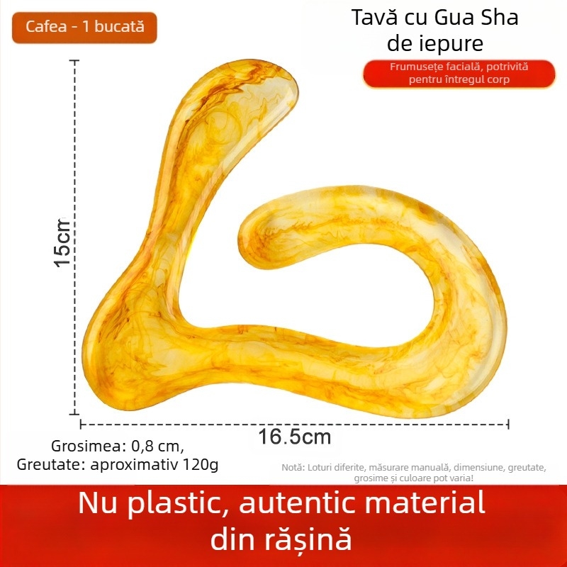 Tăbliță Gua Sha - rășină, 120 g; set 500 buc.; Brand personalizabil; Imprimare logo disponibil