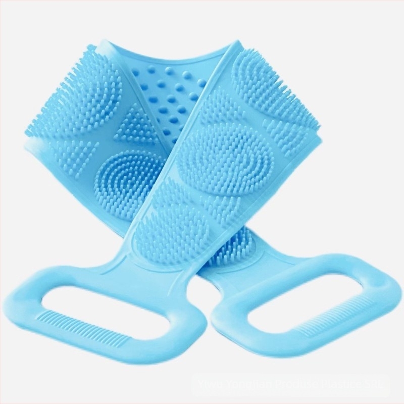 Scrub pentru spate din TPR, bandă lungă pentru exfoliere și masaj – perie de duș