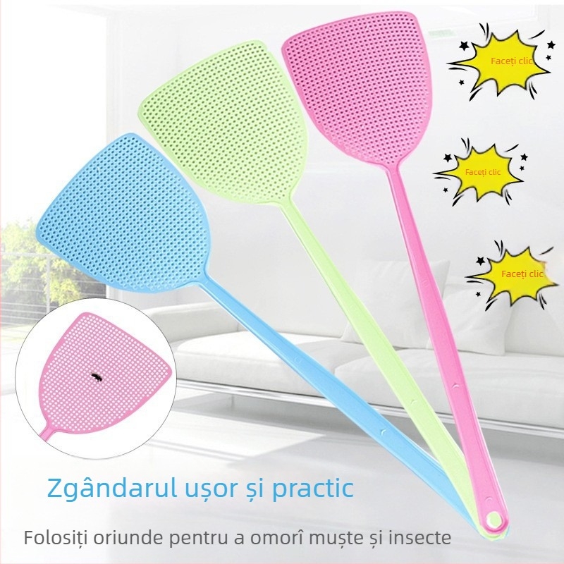 Mătura de muște – design îngroșat, mâner lung, plastic durabil, PP ne-toxic