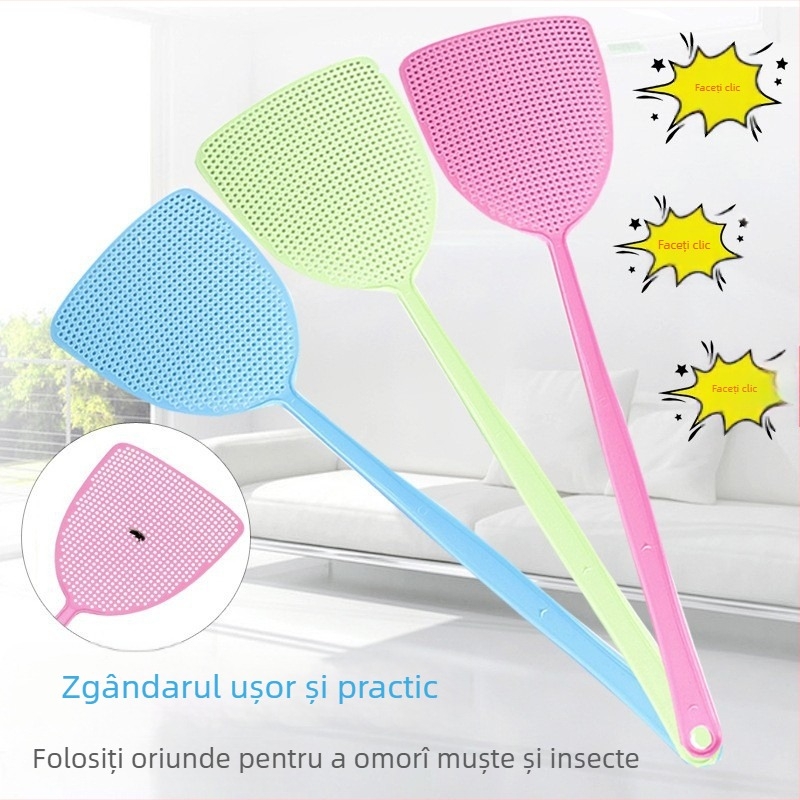 Mătura de muște – design îngroșat, mâner lung, plastic durabil, PP ne-toxic