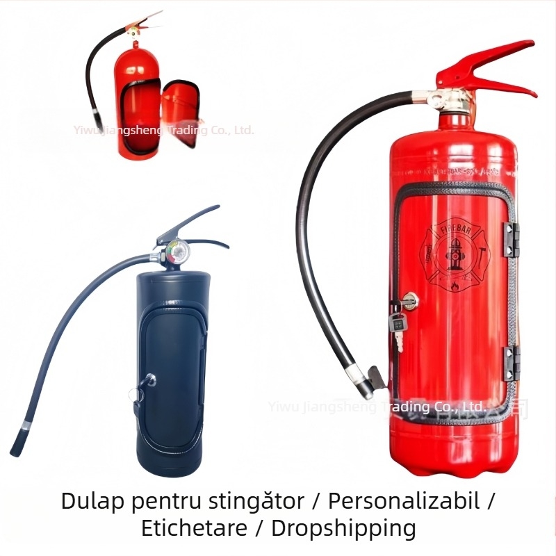 Dulap de vin în formă de stingător, metalic, independent, stil modern de artă, pentru casă, birou sau hotel/restoran