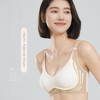 Sutien sport fără cusături, cupă completă, material nylon, respirabil, fără sârmă