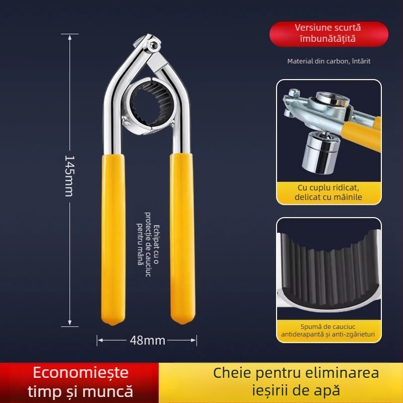 Cheie ABS pentru aeratorul robinetului de bucătărie - demontare a filtrului